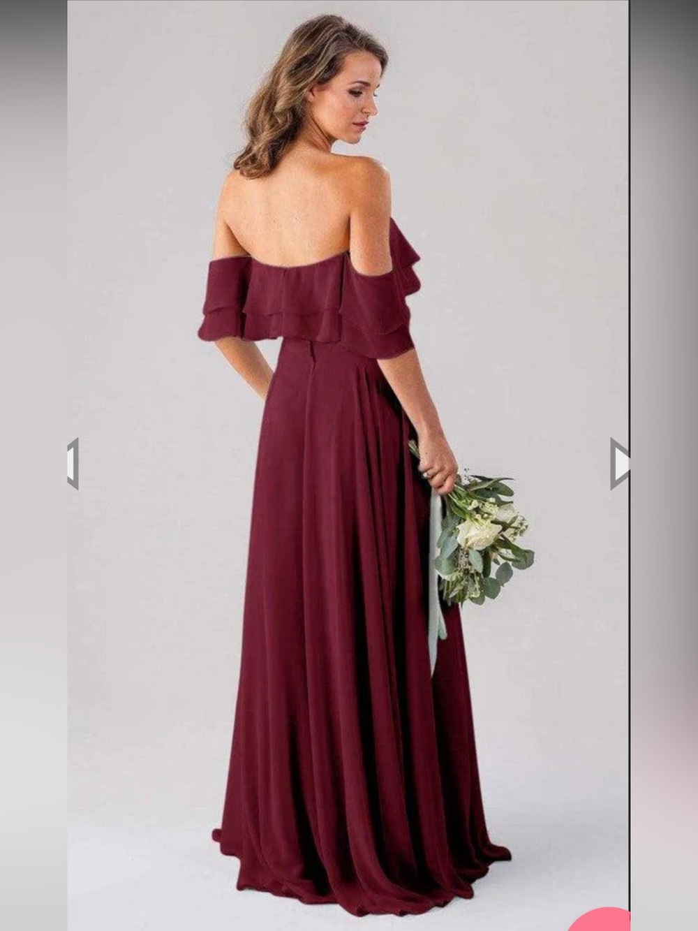 Kennedy Blue Allison bridesmaid dress in Bordeaux